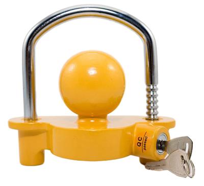 Heizi Hitch Member Hitch Carrier Jet Ski Trailer Anti-Theft Lockable Hitch Cover with Coupler Lock (Yellow)