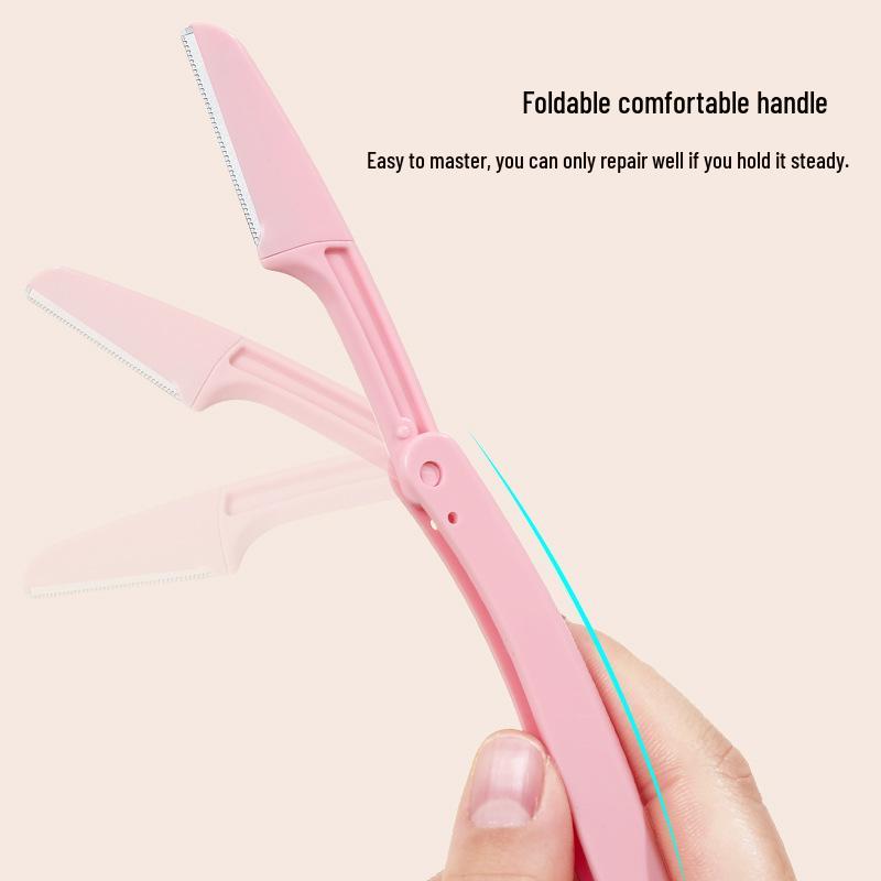 Sicheres Augenbrauenrasierer-Set für Anfängerinnen: Kratzfeste Rasierwerkzeuge & Trimscheren.