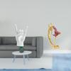 Rock Hand Gesture Statue Ballet Dancing Girl Sculpture Creative Sign Ballerina Dancer Figurine