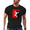 Europäische Größe Kilmister Grafik-T-Shirt Ikonisches Musikband-T-Shirt mit Rot-Schwarzem Design, Lässiger Rundhalsausschnitt, Kurze Ärmel, Leicht Dehnbarer Stoff
