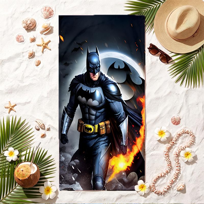 Batman Soft Beach Towel Stylish Beach Pool Towel for Summer Seaside Vacation Travel