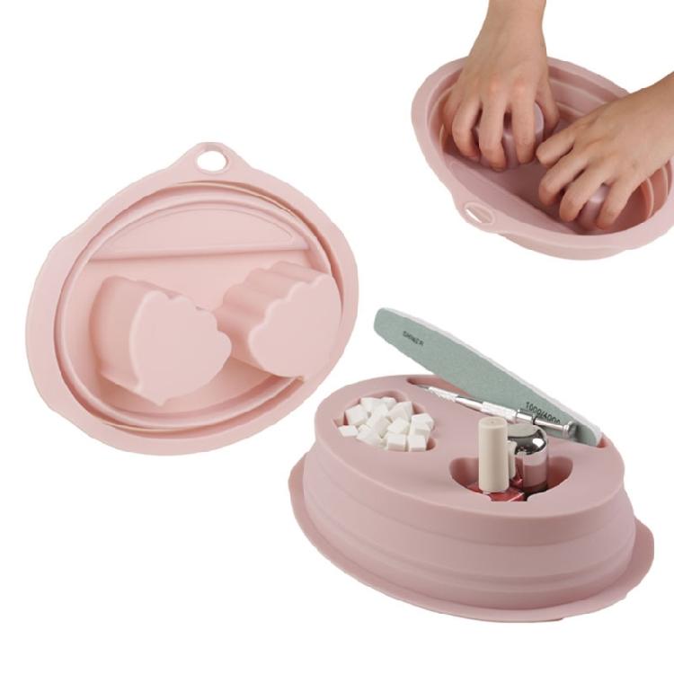 Professional Manicure Hand Soak Basin Silicone Ergonomic Design For Nail Salon Use Waterproof Sturdy Simple Maintenance