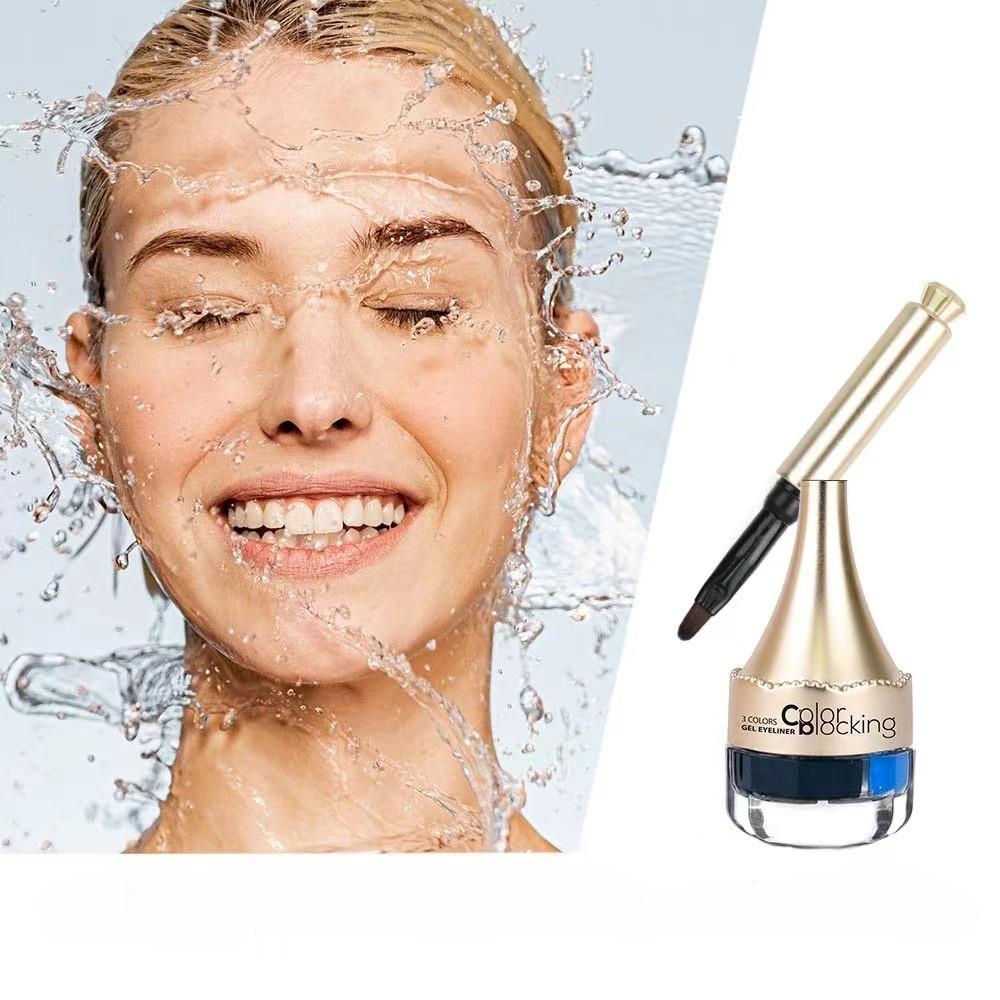 Three-color Colorful Eyeliner Cream Fine Good Color Thick And Thin Waterproof And Sweatproof