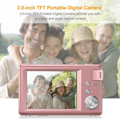 Andoer 3.0-inch TFT Portable Digital Camera 48MP 4K Ultra HD 16X Zoom Auto Focus Self-Timer Face