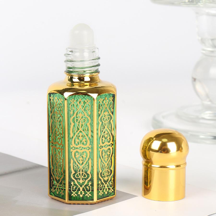 Empty 6ml Oil Roller Bottle - Refillable Glass Bottle with Roller Ball for Perfume, Aromatherapy, and DIY Blends