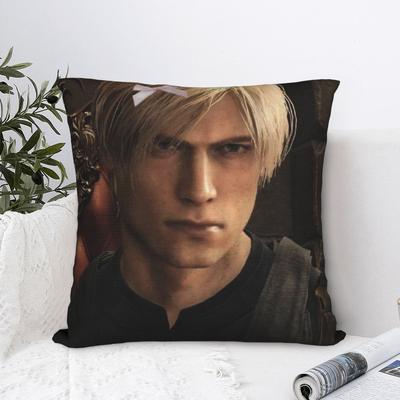 Romantische Rosa Schleife Leon S Kennedy Kissenbezug Bedruckter Stoff Kissenhülle Geschenk Zierkissenhülle Zuhause Quadratisch 18"