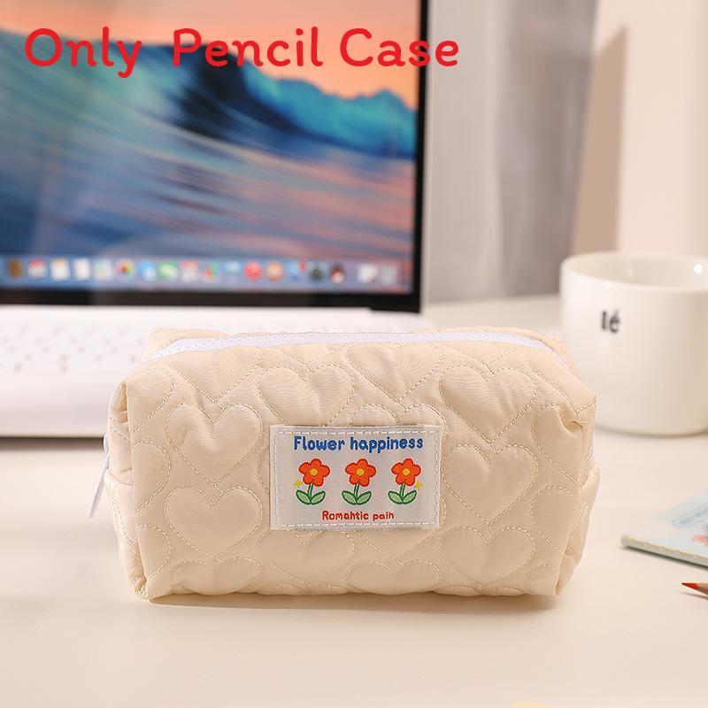 Cute Heart Shape Makeup Bag With Large Capacity For Travel And Storage