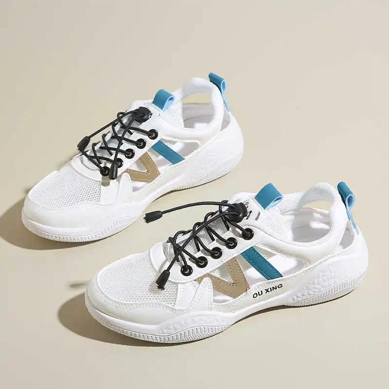 Fashion Thick Heeled Sumer Sporty Women's Shoes Casual White Loafers Luxury Designer Sneakers Women Sport Wholesale To Resell