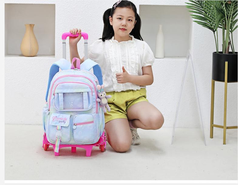 School Rolling backpack Bags school wheeled backpack for girls kids School trolley bag for girls school bag wheels for girls