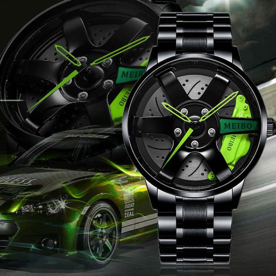 

Часы Supercar Wheel Watch Sports Watch Green Men s