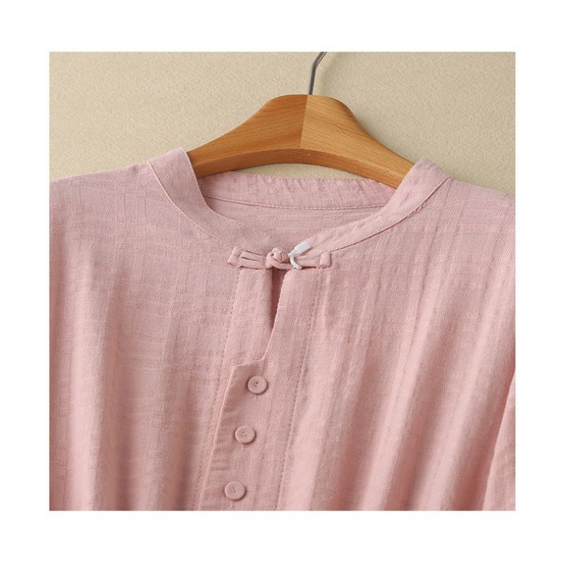 Autumn Fashion Loose Women's Clothing High-end Cotton and Linen Texture Dress