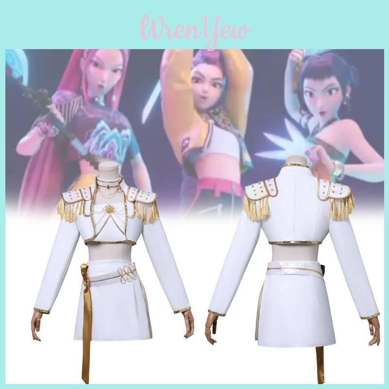 Kpop Demon Hunters Cosplay Costume With Faux Leather For Anime Game Role Play