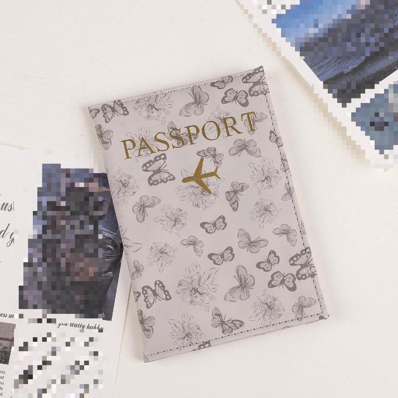 1 Stück Reisepass-Schutzhülle aus Pu-Leder, Dokumentenetui, Reisepass, Schutzhülle, Material, wasserdicht, für Frauen und Mädchen