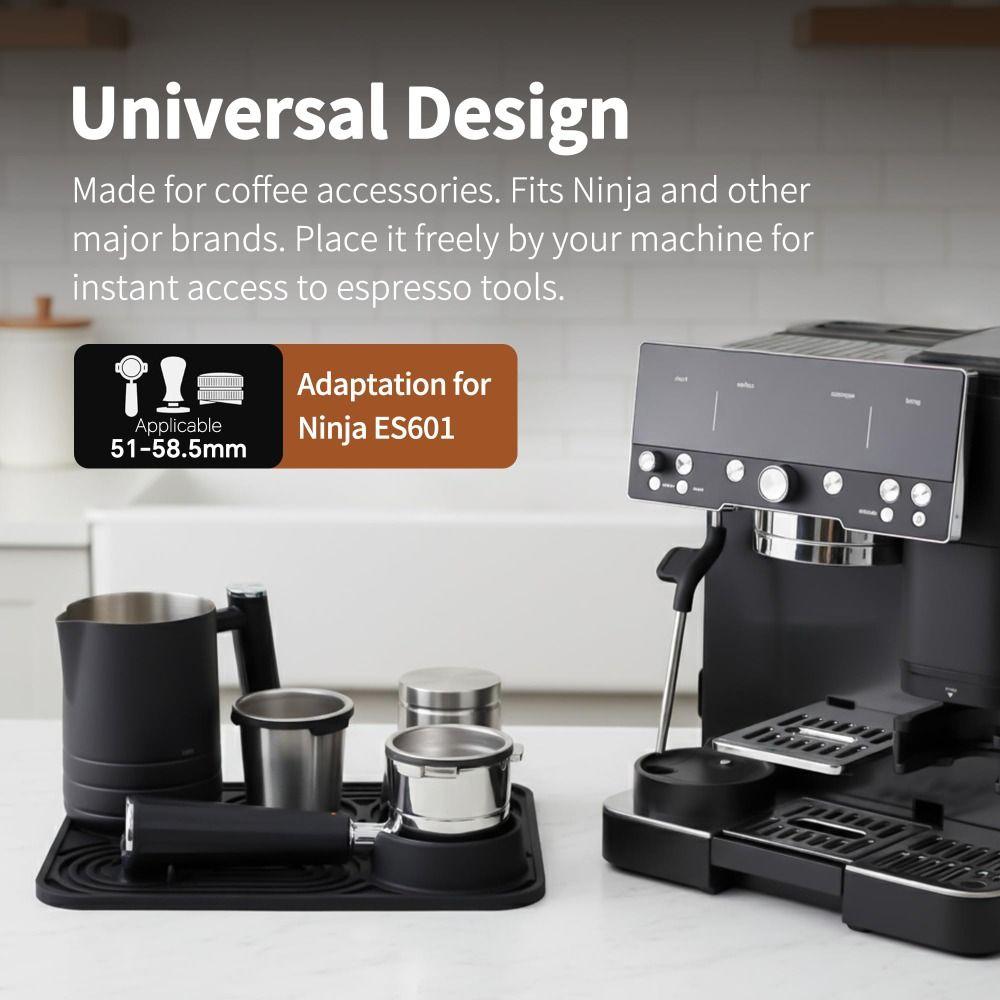 Silikon Kaffeeunterlage Mehrschlitz Espresso Matte Espresso Tampermatte Kaffeemaschinenzubehör