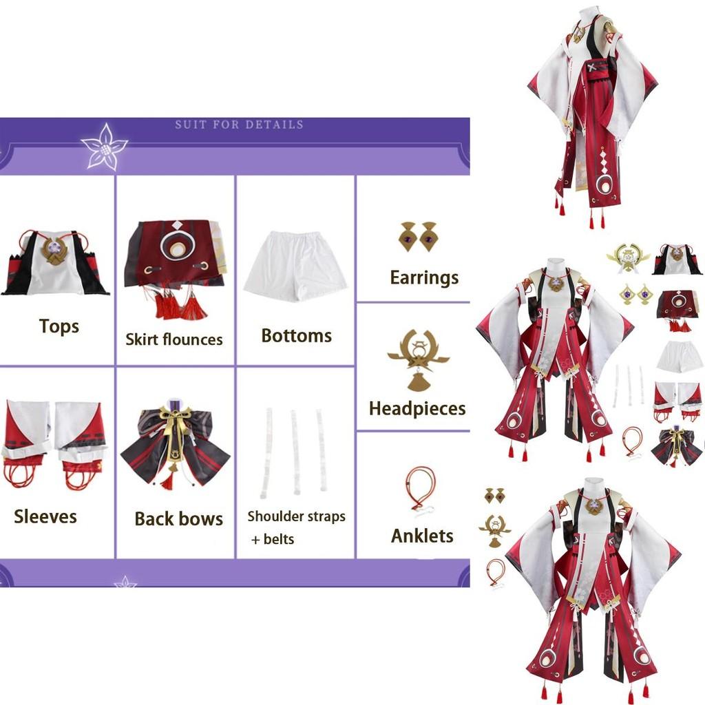 Stunning Yae Miko Guuji Yae Cosplay Costume For Women