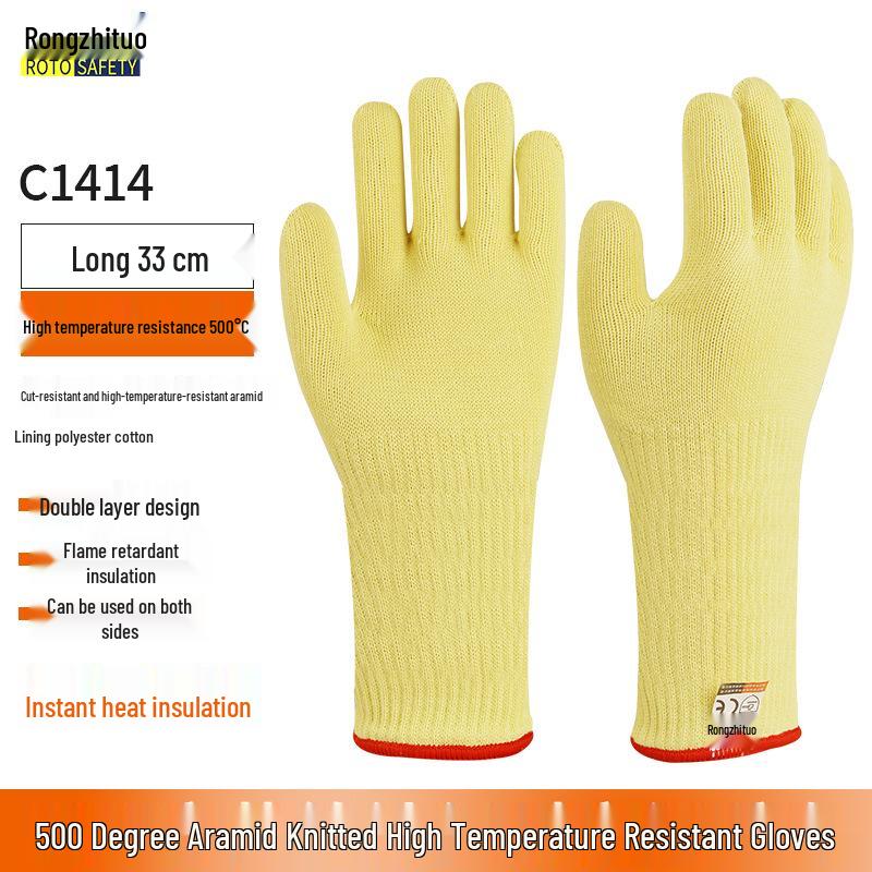 Ohnivzdorné Žáruvzdorné Flexibilní Aramidové Rukavice - Vysoká Teplota a Ochrana proti Řezu