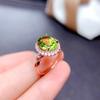 Colored Jewelry, Imitation Natural Topaz Amethyst Citrine Olivine Red Pomegranate Ring