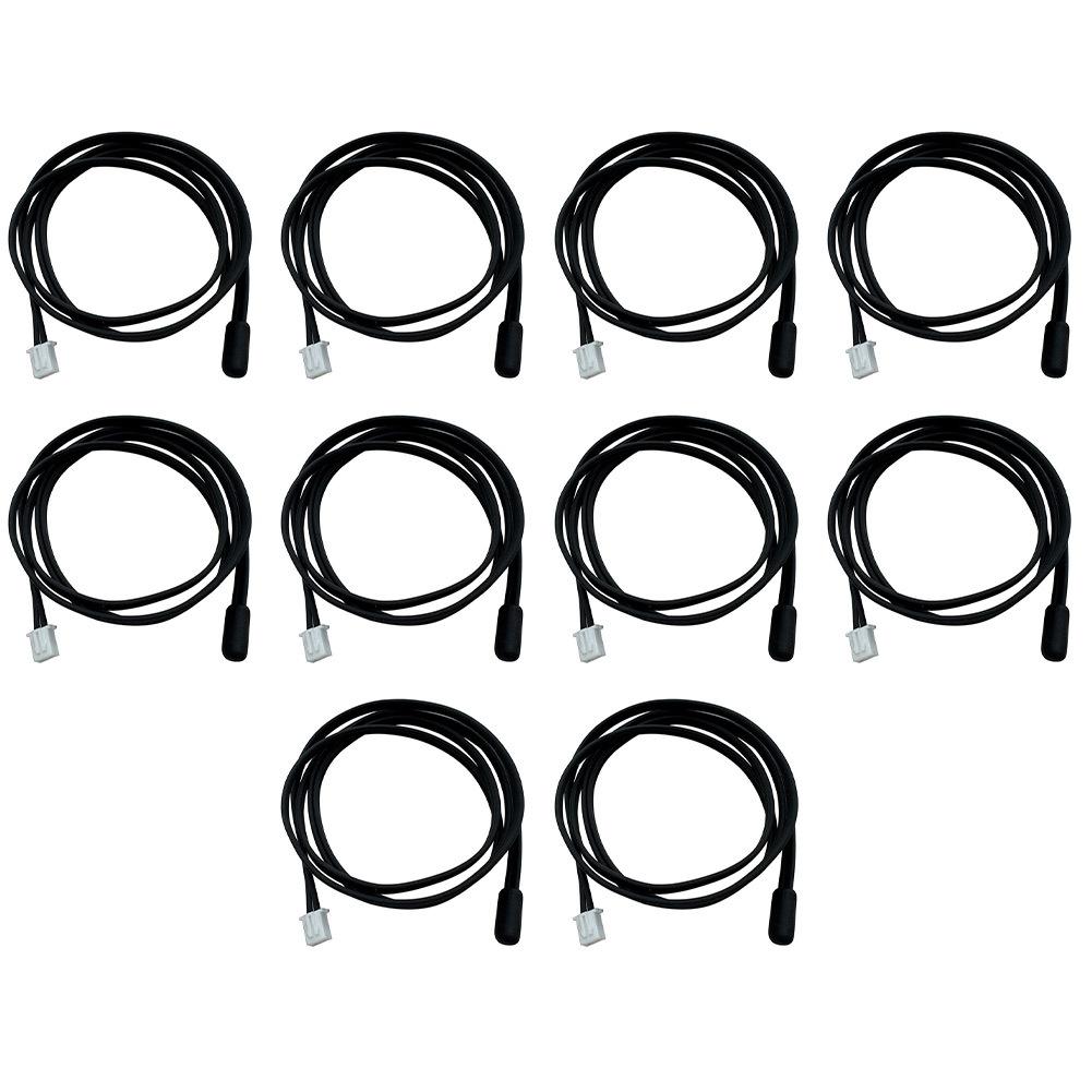 

10pcs 10K B3950 Waterproof Thermistor Temperature Sensor Probe For Refrigerators Injection Molded Head Probe 50mm