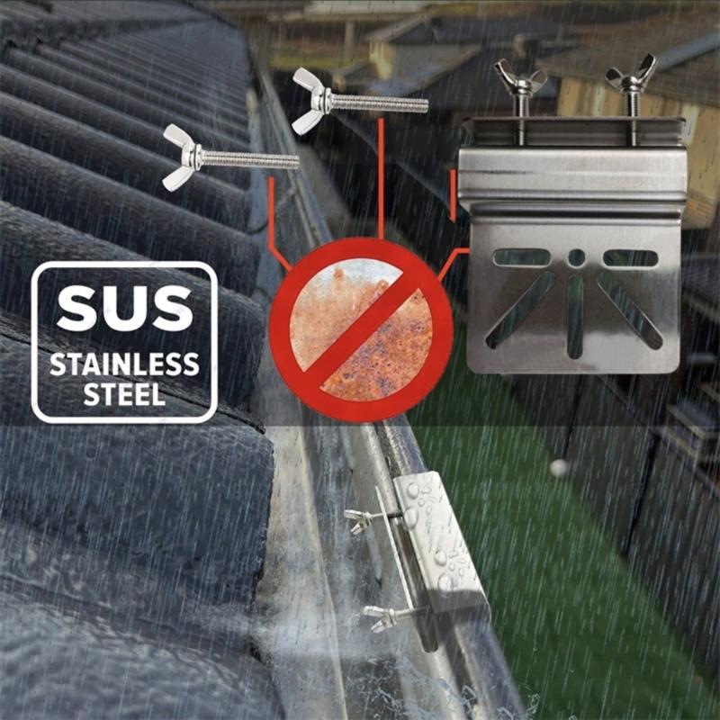 Adjustable Solar Panel Mounting Bracket For Roof Gutters With Angle Adjustment Stainless Steels Solar Panel Mount