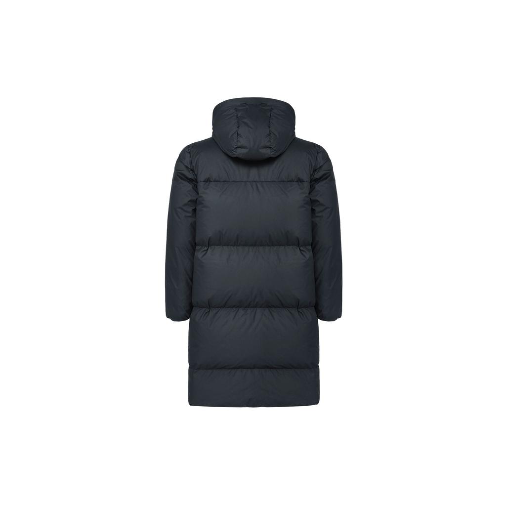 Under Armour FW24 Limitless Series Fashion Solid Color Warm Long Hooded Down Jacket Women Outerwear Black 1384649-001