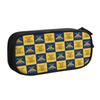 NC A&T HBCU Fraternity Aggies Pencil Case for Girls Boys Large Capacity Checkered Plaid Pen Box Bag School Accessories