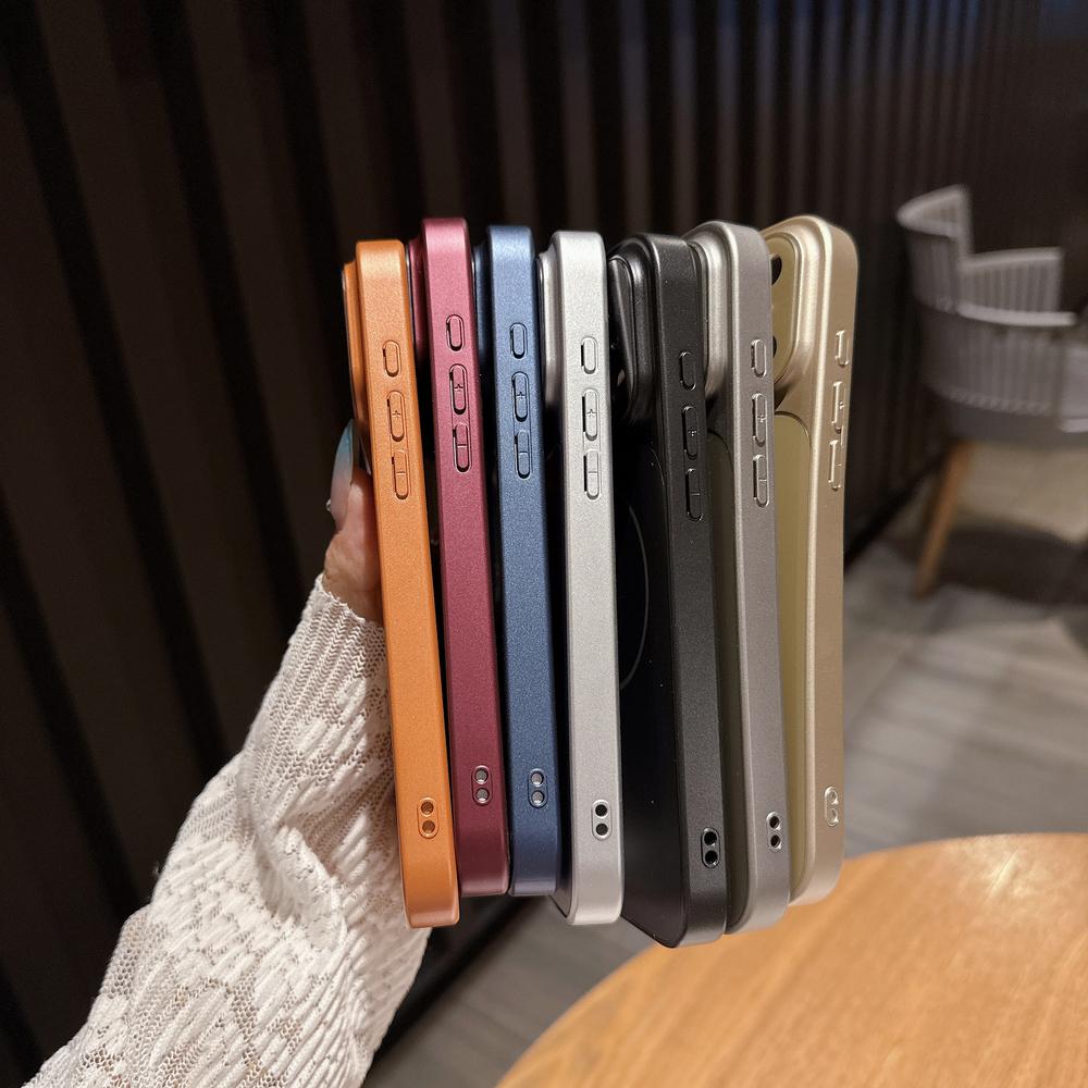 Original Nano Frosted Glass For Magsafe Wireless Charging Phone Case For iPhone 17 16 15 14 13 12 11 Pro Max Air Magnetic Cover