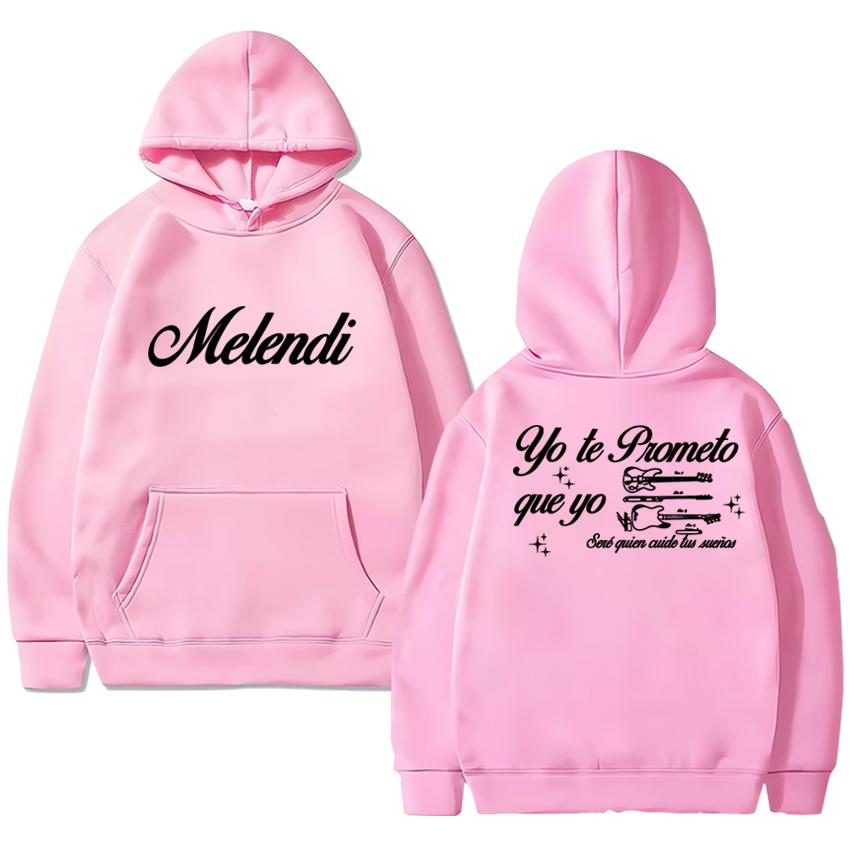 Hot Rapper Melendi Album Tour 2025 Double Sided Printed Streetwear New Men Women Vintage Hip Hop Hoodie Unisex Fleece Pullovers