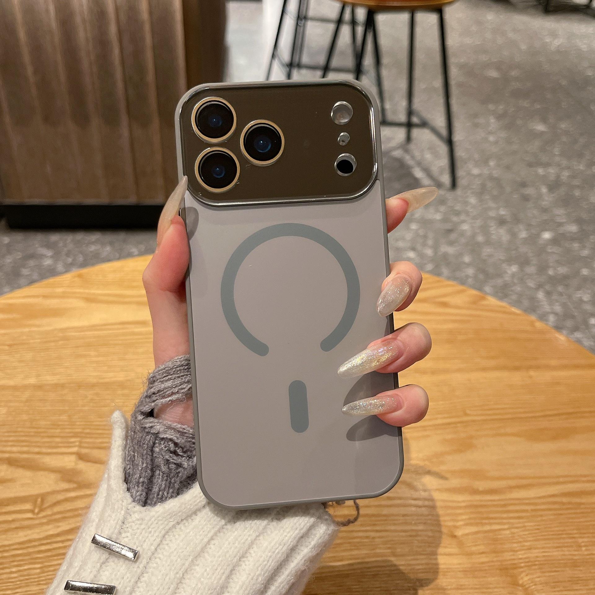 iPhone 17 Pro Max Solid Color Magnetic Frosted Case 13 Pro