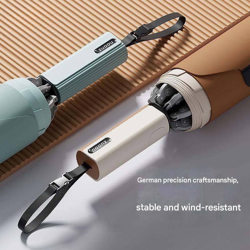 High-end Fully Automatic Reverse Umbrella Enlarged Thickened Reinforced Men's Business Car-mounted Special Folding Umbrella