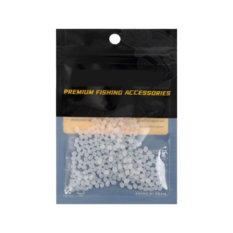 

Quick Installation Retainer Bead for Lures Attachments Fishing Hook Lures Keeper Silicone Baits Stopper Bead Fishing Tackle