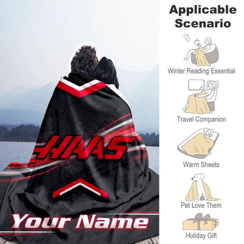 Custom Personalized Blanket F1 Team Soft Throw Blanket, Suitable for Family and Friends, Sofa Blanket,Home Decor Christmas gift