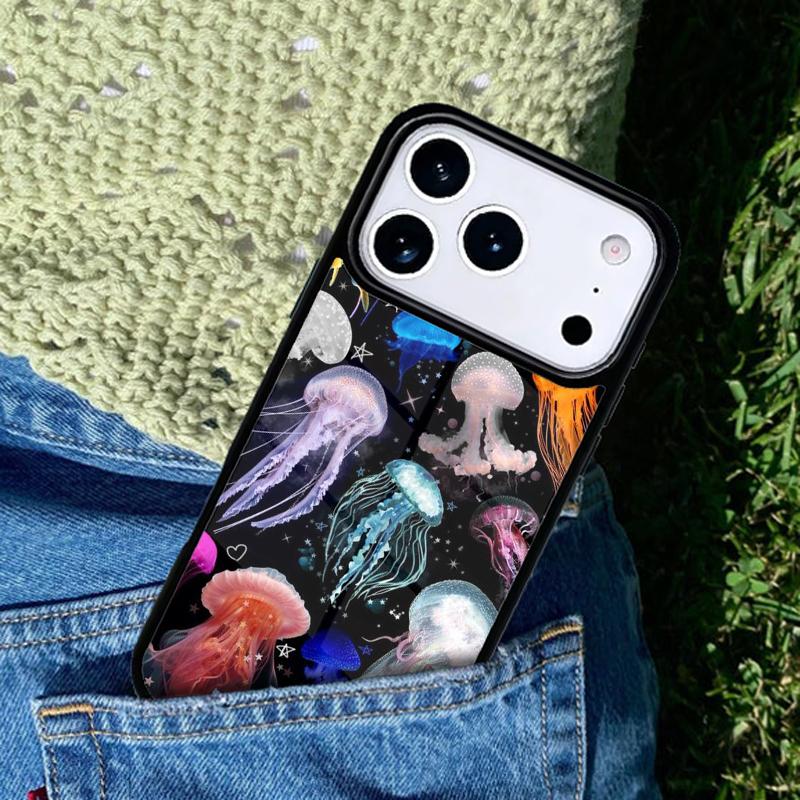 Magic Jellyfish Soft Mobile Phone Case Compatible with IPhone 17 16 15 14 13 12 11Pro Max 17 Air Cover