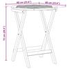 Garden Table Natural 60 X 60 X 72 Cm Solid Acacia Wood