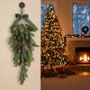 Artificial Plastic Pine Needle Branch Realistic Hanging Plant Ornament Christmas Tree Decoration For Indoor and Outdoor
