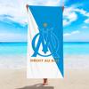 1pc Letter Printed Large Beach Towel, Quick Drying Absorbent Soft Beach Towel, Outdoor Swimming, Vacation, Camping Beach Towel