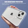 Luxury Transparent Candy Square Frame Case For iPhone 15 14 13 12 11 Pro Max Shockproof Bumper Clear Back Cover Phone Accessorie