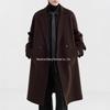 Men's Long Wool/Down Lapel Winter Coat