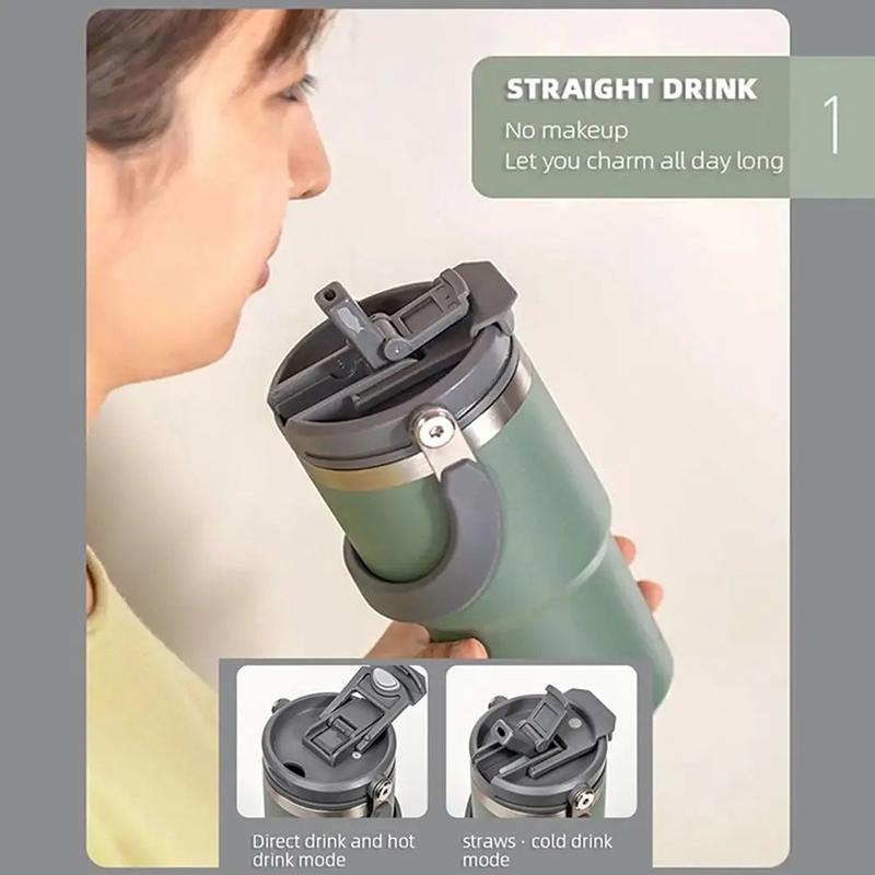 20/30Oz Lid Replacement With Handle Spill Proof Bottle Cover Car Cup Ice Cup Water Cup Cover Handy Cup Double Drink Insulated Cu