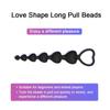1PCS Soft Heart Shape Long Pull Beads Silicone Plug