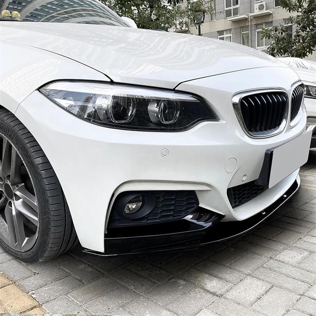 Front Bumper Splitter Lip Diffuser Spoiler Cover Guard Lips Compatible for BMW 2 Series F22/F23 M235i M240i M-Sport 2014-2021 Body Kit(Gloss Black