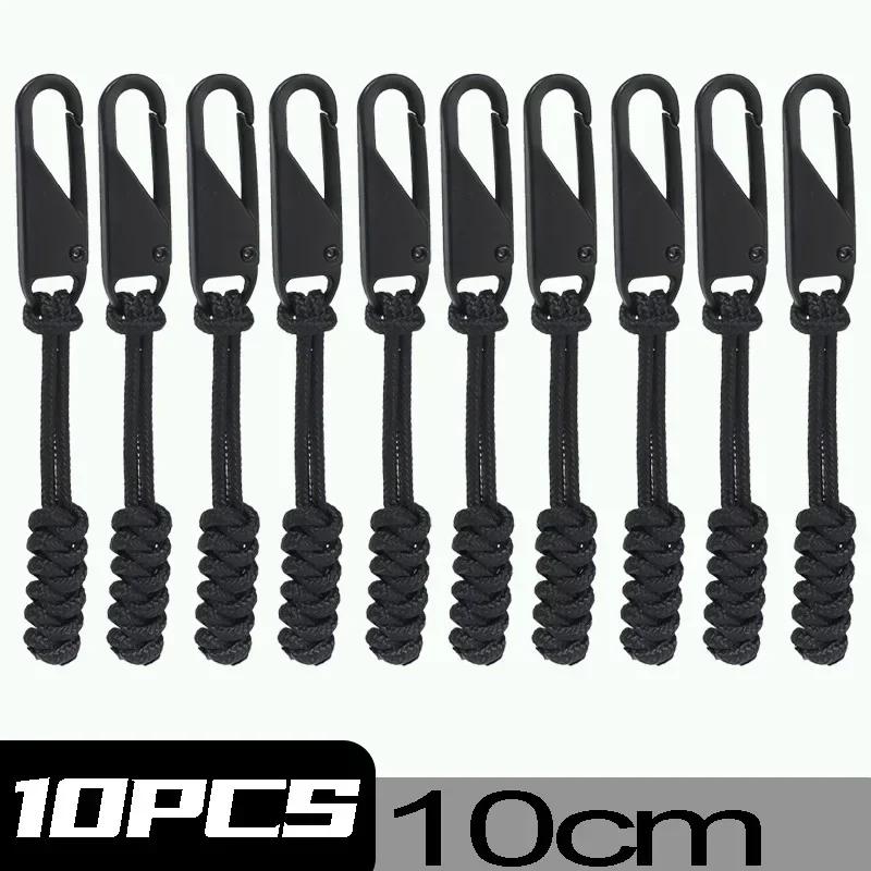 5pcs Heavy-Duty Braided Zipper Pulls with Metal Sliders - Replacement Zipper Handles for Backpacks, Jackets, Bags