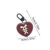 1PC Keychain Initial Pendant For Bags Backpacks Key Accessory Bowknot Creative Plastic Portable Heart Gift Colourful Lightweight
