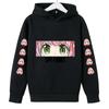 Cute casual hooded sweatshirt for kids, cartoon girl with plush toy art design, skin-friendly fabric, easy matching for school and daily occasions.
