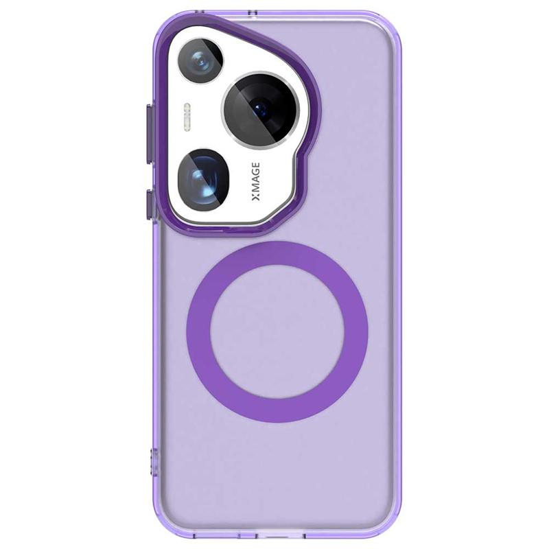 Für Huawei Pura 70 Ultra Hülle Cover Pura 70 Ultra Capa Ringförmiges Laden Matt Klar Magnetisch Kabellos Funda Huawei Pura 70 Ultra