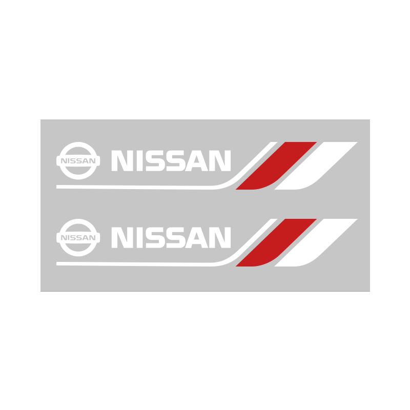 

2PCS Car Window Wiper Stickers For Nissan X-trail Almera Juke Sentra Navara Leaf Car Crystal emblem Auto Decor Decals