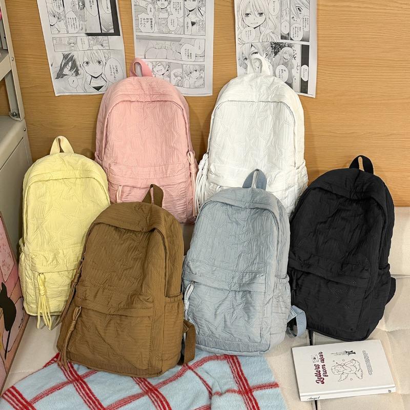 Mochila Fashion em Forma de Estrela Casual Diária Grande Capacidade Mochila Escolar para Estudantes Design Minimalista para Deslocamento Viagem com Detalhes de Franja