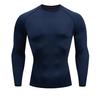 Men's Compression Running T-Shirt Fitness Tight 3D Long Sleeve Sports Shirt Training Jogging Top Sportswear T-Shirt