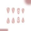 24Pcs Press On Nail,Fake Nail Stick Glues On Nail False Nail Acrylic Nail Artificial False Nail for DIY Nail Art Designs