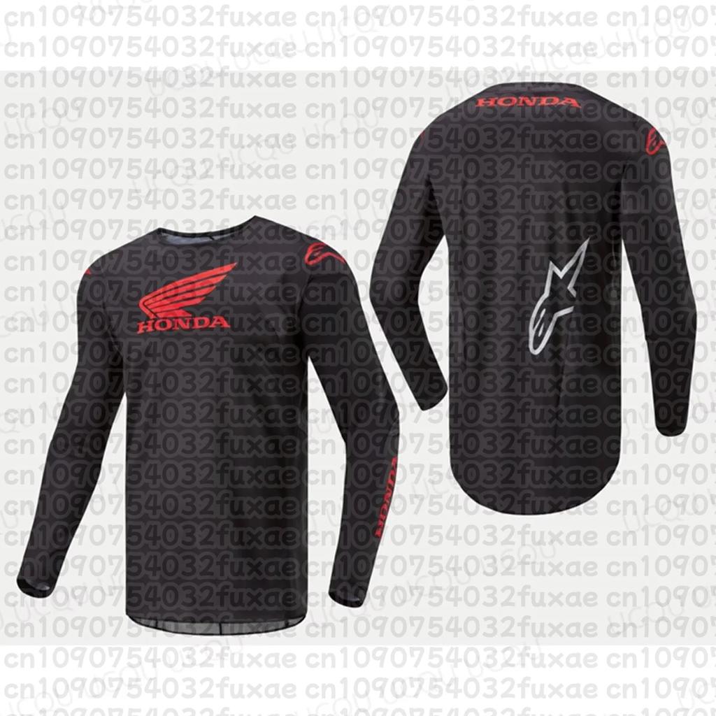 Honda 2026 Summer New Off-Road Motorcycle Riding T-Shirt Breathable Sportswear Men and Women Riding Clothes RA4