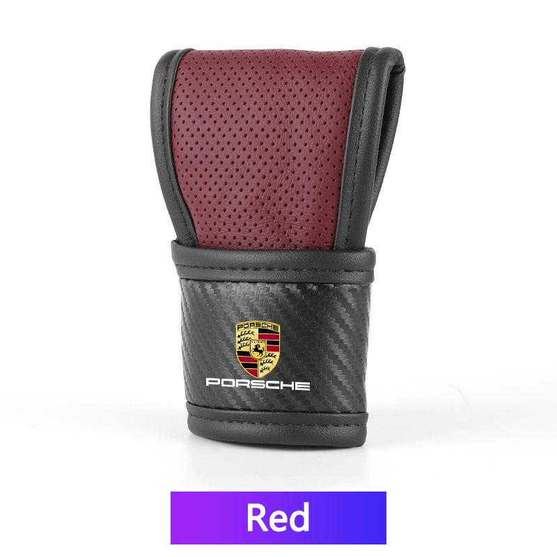 High-end Car Interior Shift Handle Covers Non-Slips Gearshift Cover For Porsche 911 Cayenne Cayman Panamera Macan Taycan Boxster